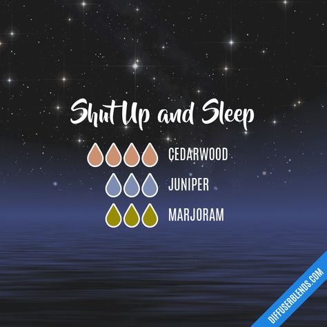 Shut Up and Sleep — Essential Oil Diffuser Blend Room Sleep, Essential Oil Combinations, Essential Oil Diffuser Blends Recipes, Oils For Sleep, Young Living Essential Oils Recipes, Essential Oils For Sleep, Essential Oil Diffuser Recipes, Oil Diffuser Recipes, Yl Essential Oils