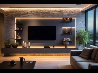 TOP Wall Design Ideas 2023 | TV Wall Unit | Home Decor Inspiration | - YouTube Tv Unit Design Luxury Tv Walls, Top Wall Design, Media Wall Design Modern, Elegant Tv Wall Design, Luxury Tv Unit Design, Book Shelves Design, Bar Wall Ideas, Tv Wall Design Luxury, Tv Wall Decor Living Room