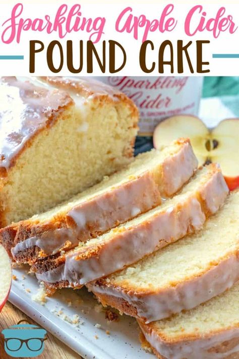 Apple Cider Pound Cake, Apple Cider Glaze, Bakers Square, Sparkling Apple Cider, Homemade Pound Cake, Dessert Apple, Country Cook, Wedding Cake Recipe, The Country Cook