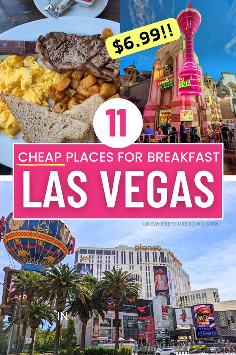 11 Best Cheap Places to Eat Breakfast in Las Vegas (Strip & Local Staples) Las Vegas Brunch On The Strip, Best Place To Eat In Las Vegas, Best Breakfast In Las Vegas, Cheap Places To Eat In Las Vegas, Las Vegas Breakfast On The Strip, Best Places To Eat In Vegas, Cheap Eats Las Vegas Strip, Vegas Restaurants On The Strip, Breakfast Las Vegas