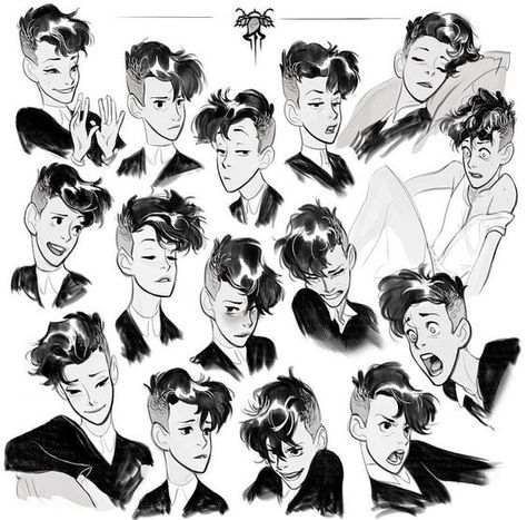 Pinterest Drawings Of People, Different Hair Styles, Some Drawings, Character Design Cartoon, Different Hair, Have Inspiration, Male Character, Viria, 캐릭터 드로잉