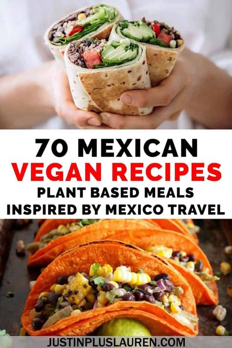 Want to bring the flavors of Mexico to your own kitchen? Here are a whopping 70 vegan Mexican recipes featuring tacos, burritos, soups, salsas, snacks and more! Make Taco Tuesday every night with these delicious plant based Mexican meals.   #Recipes #Vegan #VeganFoodShare #Mexico #MexicanFood #TacoTuesday  Vegan Mexican food | Plant Based Mexican food | Vegetarian Mexican dishes | Mexican Vegan Recipes | Food Inspired by Mexico | Recipes Inspired by Mexico Meatless Mexican Recipes, Plant Based Mexican, Mexican Vegan Recipes, Plant Based Meals, Vegan Enchiladas, Vegetarian Mexican, Mexican Meals, Vegan Recipes Plant Based, Vegan Mexican Recipes