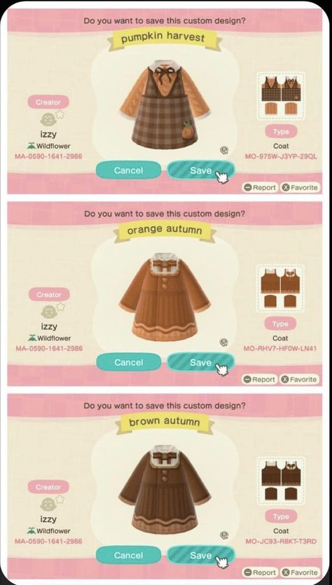 Acnh Thanksgiving Clothes, Fall Town, Fall Overalls, Forest Island, Dress Pro, Acnh Outfits, Cottagecore Animal Crossing, Clothing Codes, Fall Cottagecore