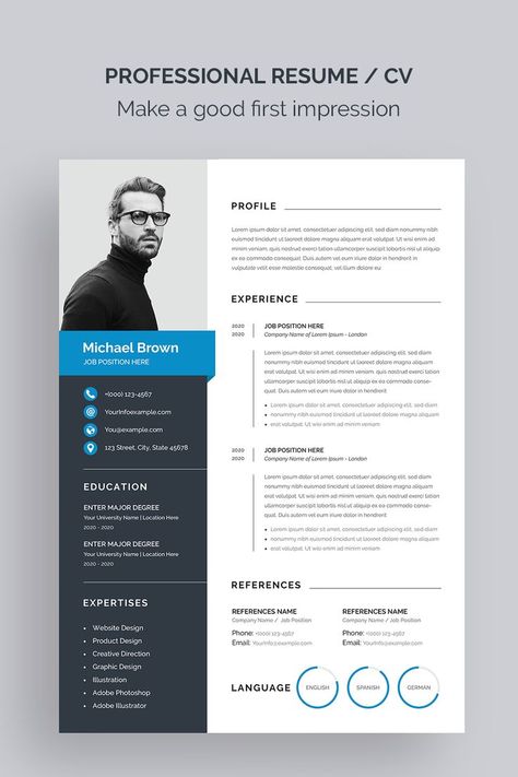 Modern Cv Template Free, Resume Skills List, Architect Resume, Cv Design Professional, Cv Original, Simple Cv, It Cv, Cv Inspiration, Modern Resume Design