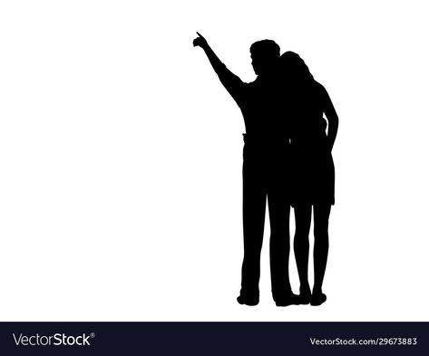 Two Lovers, Icon Download, Men Looks, Human Silhouette, Adobe Illustrator, Vector Images, Vector Free, Vector Illustration, High Resolution