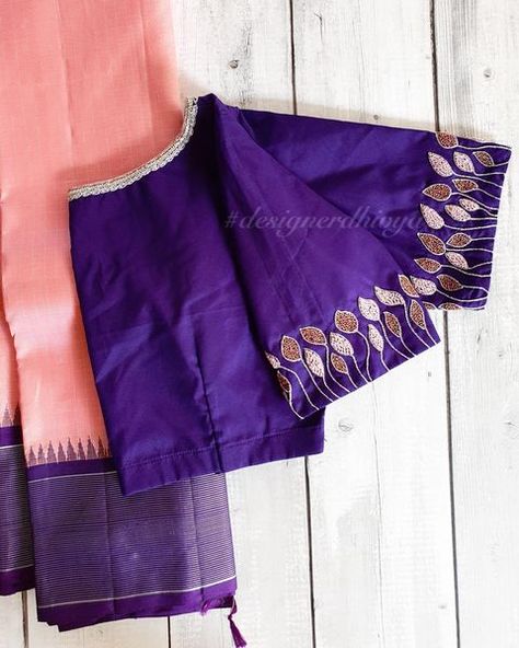 Designer Dhivya (@designerdhivya) • Instagram photos and videos Latest Blouse Neck Designs, Work Blouse Designs, Blouse Designs High Neck, Latest Bridal Blouse Designs, Cotton Blouse Design, Blouse Designs Catalogue, Aari Blouse, New Saree Blouse Designs, Traditional Blouse Designs