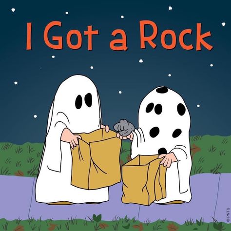 Snoopy Holiday, Rock Meme, I Got A Rock, Great Pumpkin Charlie Brown, Holiday Pics, Charlie Brown Halloween, Peanuts Charlie Brown Snoopy, Peanuts Halloween, Snoopy Halloween