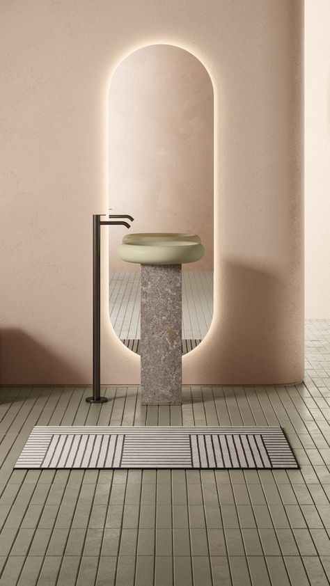 Ease Freestanding - Inbani Free Standing Basin, Freestanding Washbasin, Freestanding Basin, Luxury Vanity, Note Design Studio, Long Mirror, Tiles Bathroom, Business Photoshoot, Changing Room