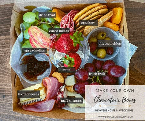 These mini graze boxes are perfect for gifts, parties, weddings, picnics... Here's the scoop and the supplies you'll need. Charcuterie Lunch, Graze Boxes, Charcuterie Boxes, Charcuterie Gifts, Graze Box, Charcuterie Plate, Charcuterie Inspiration, Charcuterie Platter, Party Food Platters