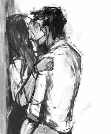 Blvnk Art, Romance Arte, Memes Harry Potter, Harry Potter Art Drawings, Romantic Drawing, Harry And Ginny, Image Couple, Couple Sketch, Meaningful Drawings