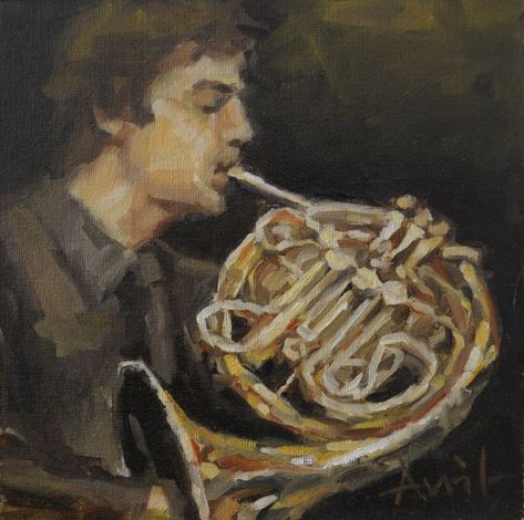 Horn Instruments, French Horns, Instruments Art, Music Painting, French Horn, High Art, Good Good Father, Dance Music, Horn