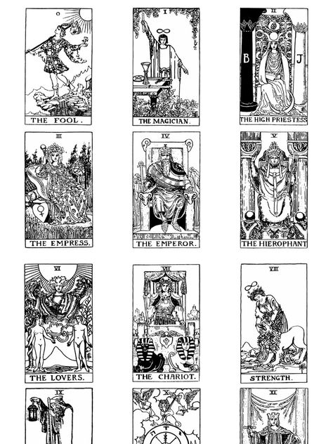 Printable Tarot Cards Free, Witchy Tarot Cards, Tarot Cards Tattoo Ideas, Tarot Card Outline, Tarot Cards Coloring, Tarot Card Coloring Pages Free Printable, Coloring Pages Tarot Cards, Tarot Card Tattoo Design, Tarot Card Coloring Pages