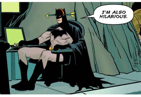 I Am Batman, Batman Funny, Batman Comic Art, Im Batman, Dc Memes, Superhero Comics, Batman Family, Detective Comics, Me Too Meme