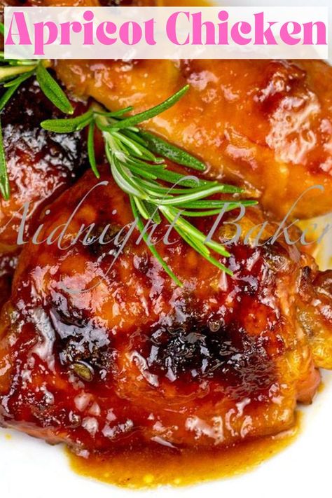 Apricot Glazed Chicken, Apricot Chicken Recipes, Quick Chicken Dinner, Easy Christmas Dinner, Chicken Dinner Recipe, Easy Chicken Recipe, Apricot Recipes, Apricot Chicken, Pork Recipes Easy