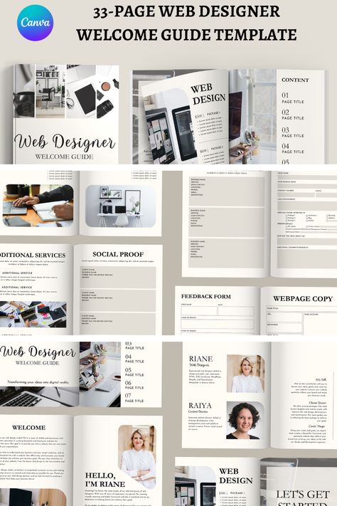 Onboarding Template, Client Onboarding, Design Page, Web Template Design, Web Designer, Web Template, Canva Templates, Canva Template, Web Design