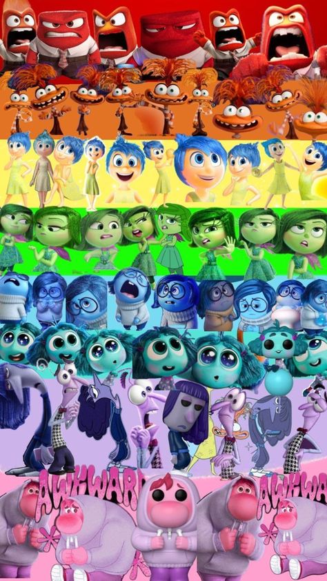 Inside Out 2, Cartoon Characters, Inside Out, Wallpapers, Energy, Pins, Color