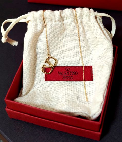 Valentino gold earrings Valentino Aesthetic, Valentino Earrings, Necklace Aesthetic, Closet Organizer, Valentino Garavani, Burlap Bag, Gold Earrings, Reusable Tote Bags, Gold Necklace