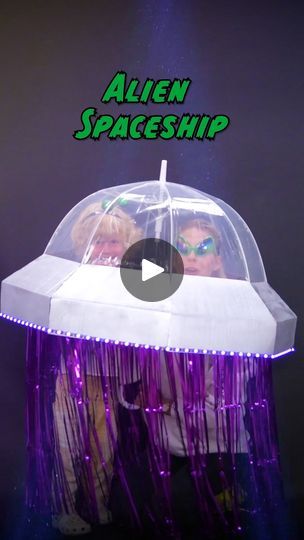 Diy Alien Antenna, Diy Ufo Costume, Ufo Costume Diy, Diy Alien Spaceship, Alien Diy, Diy Alien, 200k Views, Alien Spaceship, Out Of This World