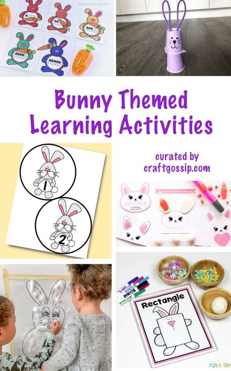 Make Candles Diy, Bunny Activities, Ten Frame Activities, Make Your Own Candles, Kids Crafts Ideas, Teach Phonics, Rabbit Theme, Rabbit Crafts, Diy Candle Making