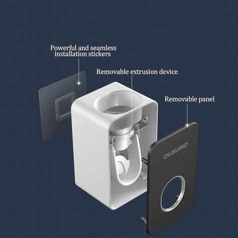 2 Pieces Automatic Toothpaste Dispenser with Wall Mounted,Kids Hands Free Toothpaste Squeezer,Waterproof,Dust Free and Trackless Installation,Tooth Paste Dispenser Holder for Bathroom,Children,Adults : Amazon.co.uk: Home & Kitchen Bathroom Toothpaste Dispenser, Toothpaste And Mouthwash Dispenser Diy, Automatic Toothpaste Dispenser, Toothpaste Tablets, Kids Electric Toothbrush, Toothpaste Squeezer, Toothpaste Dispenser, Accessories Holder, Laundry Storage