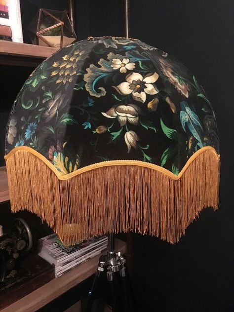 {SAVY SHOPPING} THE HOUSE OF HACKNEY HACK- DIY LAMPSHADE Wire Lampshade, House Of Hackney, Diy Tassel, Diy Lamp Shade, Design Rules, Lamp Cover, Printed Cushions, Hacks Diy, Black Ribbon