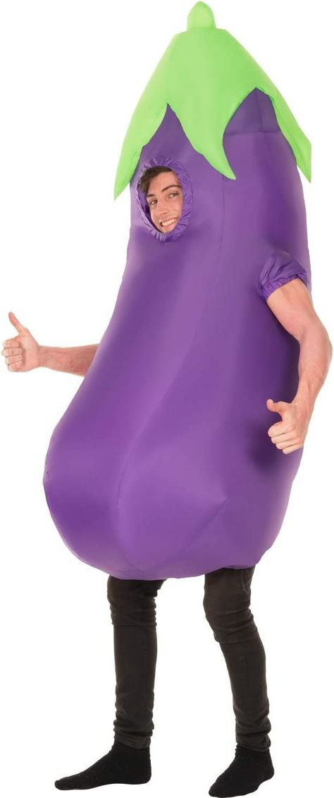 Eggplant Costume, Plant Costume, Emoji Halloween Costume, Emoji Costume, Halloween Costumes For Adults, Eggplant Emoji, Costumes For Adults, Egg Plant, Inflatable Costumes