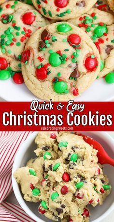 M And M Cookies Christmas, Soft M M Cookies Recipe, M And M Christmas Cookies, Best Homemade Christmas Cookies, Easy M&m Cookies, M M Sugar Cookies Recipe, Easy M M Cookies Recipe, Christmas Cookies M&m, M&m Christmas Cookies