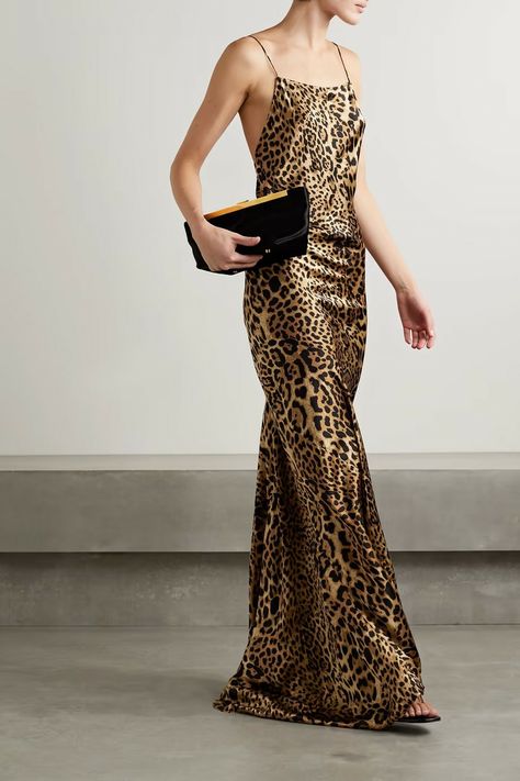 Formal Chic, Nili Lotan, Leopard Spots, Cape Dress, Silk Charmeuse, Carpet Looks, After Party, Red Carpet Looks, Animal Prints