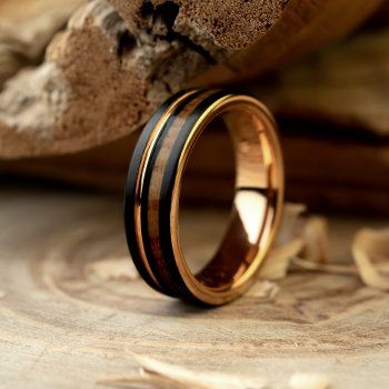 All Rings | Special & Timeless Men's Wedding Bands Durable Mens Wedding Band, Wood Grain Wedding Band Men, Petrified Wood Wedding Band, Men’s Cool Wedding Band, Mens Whiskey Barrel Wedding Bands, Unique Men’s Rings, Men’s Rings Wedding, Men S Wedding Band, Unique Male Wedding Bands