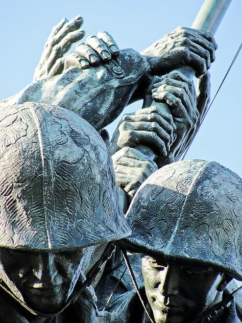 Iwo Jima Memorial | Washington, D.C. Iwo Jima Memorial April… | Flickr Headstone Art, Iwo Jima Memorial, Military Moments, Memorial Sculpture, Thanks For Your Service, Memorial Statues, Arlington National Cemetery, Iwo Jima, Virginia Is For Lovers