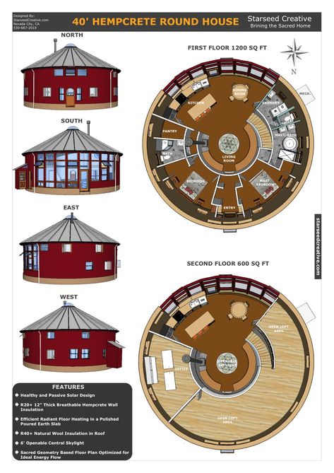 Round House Floor Plans, Grain Bin House, Round House Plans, Yurt Home, Casa Hobbit, Circle House, Silo House, Geodesic Dome Homes, Dome Home