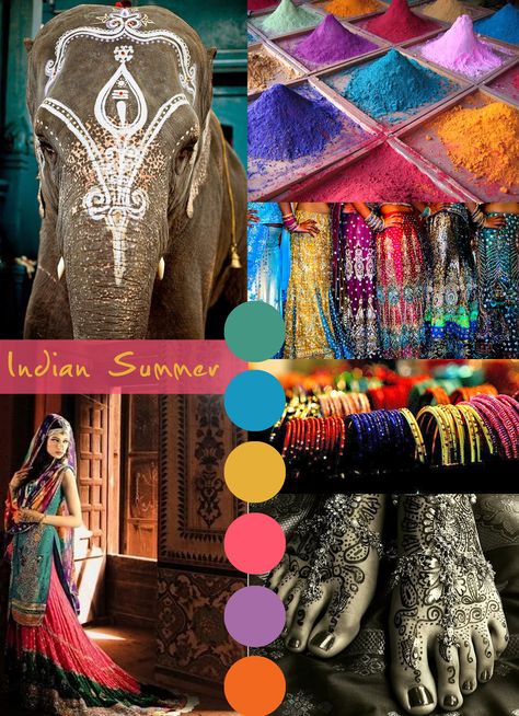 pretty colors - especially the powders! Bollywood Theme, Wedding Themes Summer, Indian Colours, Hippy Chic, Estilo Hippie, Fashion Inspiration Board, India Colors, Indian Inspired, Mood Board Inspiration