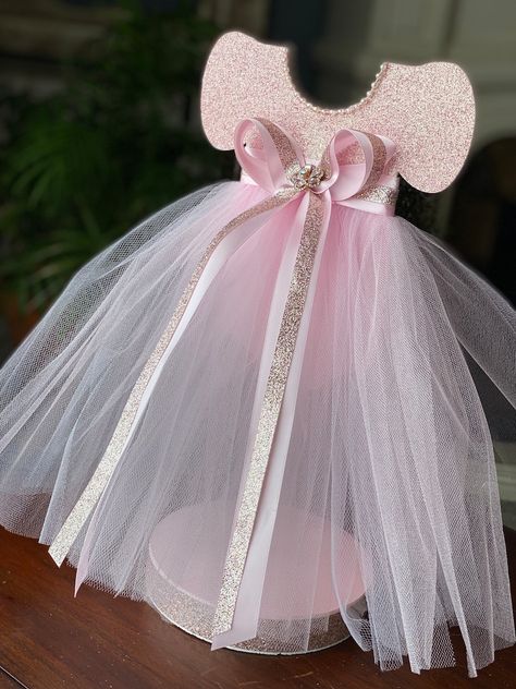 Tutu Dress Centerpiece Tutu Baby Shower Pink Centerpiece - Etsy Tutu Centerpieces Diy, Thanksgiving Crafts For Church, Dress Centerpiece, Pink Baby Shower Centerpieces, Tutu Centerpieces, Tutu Baby Shower, Elephant Cake Toppers, Baby Shower Table Centerpieces, Ballerina Baby Showers