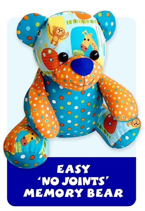 Yeehar ~ the NEW Ben BEGINNER BEAR pattern is READY! | Funky Friends Factory Stuffed Bear Sewing Patterns, Easy Sew Teddy Bear Pattern, Stuff Bear Pattern, Teddy Bear Stuffed Animal Pattern, Keepsake Bear Pattern, Memorie Bears Pattern, T Shirt Bear Pattern, Stuffed Bear Sewing Pattern, Free Memory Bear Sewing Pattern Easy