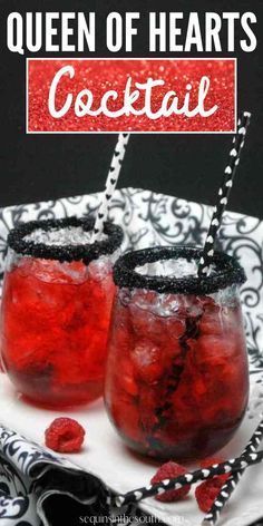 Casino theme cocktail Alice In Wonderland Themed Cocktails, Alice In Wonderland Punch Recipe, Queen Of Hearts Cocktail, Queen Of Hearts Food Ideas, Poker Night Drinks, Casino Theme Party Drinks, Alice In Wonderland Party For Adults, Casino Themed Drinks Cocktails, Queen Of Hearts Party Theme