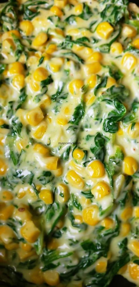 Palak Corn Sandwich, Corn Sandwich Recipe Video, Corn And Spinach Recipe, Creamy Corn And Spinach Pasta, Spinach Corn Recipes, Corn Spinach Recipes, Spinach Corn Cheese Sandwich, Spinach And Corn Recipes, Spinach And Corn Sandwich