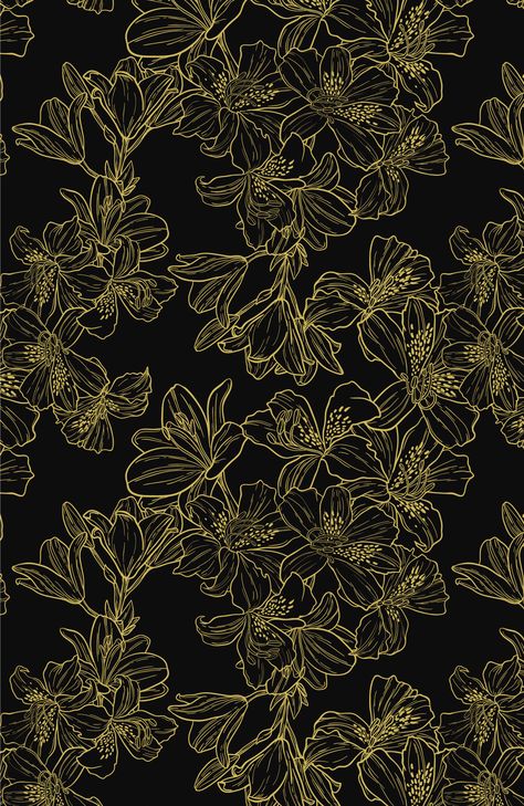 Divine - new pattern design. Feels chic and sensual. Available on society6.com/marrowmelow #pattern #summerdays #illustration #instaartist #graphicdesign #drawing #floral #motif Lily Pattern Design, Intricate Floral Patterns, Luxury Pattern Design, Flower Pattern Design Prints, Floral Print Background, Lilies Drawing, Drawing Floral, Paisley Print Design, Lily Pattern