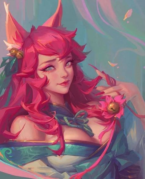 Persona Ideas, Ahri Wallpaper, Spirit Blossom, Zed League Of Legends, Ahri Lol, League Of Legends Poster, Champions League Of Legends, Ahri League, Art Magic