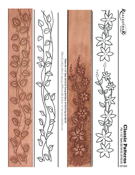 Leather Patterns Templates, Leather Belt Crafts, Leather Working Patterns, Leather Tooling Patterns, Tooled Leather Belts, Tooling Patterns, Leather Craft Patterns, Leather Craft Projects, Leather Diy Crafts