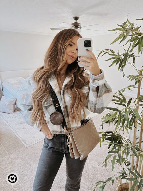 hi im jessi 🤍☁️ agolde, Louis Vuitton, coussin, plaid jacket, black jeans, Sheila Fajl, gold earrings, gold necklace, winter fashion, babyliss, Abercrombie sale Follow my shop @jessipchambers on the @shop.LTK app to shop this post and get my exclusive app-only content! #liketkit #LTKU #LTKsalealert #LTKfit @shop.ltk https://liketk.it/3Xq7z Plaid Jacket, Black Tea, Earrings Gold, The Ordinary, Gold Earrings, Winter Fashion, Black Jeans, Gold Necklace, Louis Vuitton