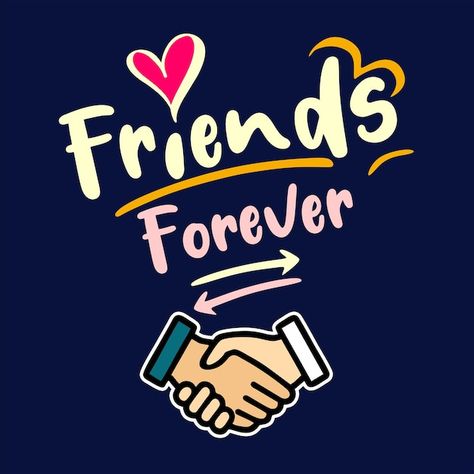 Best friends forever banner design frien... | Premium Vector #Freepik #vector #love-typography #friends-forever #friendship-day #friendship-background Friendship Background, Friendship Poster, Friendship Images, Love Typography, 12 November, Friendship Day, Friends Day, Psd Icon, My Photo Gallery