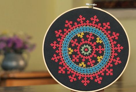 Armenian Marash Embroidery — ThreadWritten Textiles Marash Embroidery, Embroidery Workshop, Embroidery Sashiko, Life Symbol, Learn A New Skill, Creative Embroidery, Net Bag, Small Crosses, American Crafts