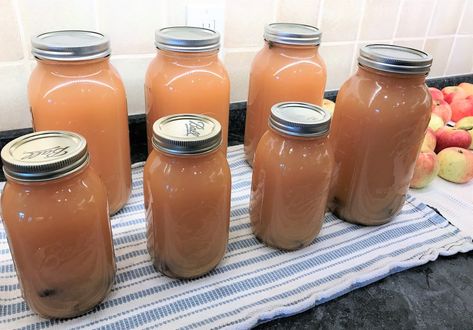 Homemade Apple Cider: Using a Juicer or a Crockpot – Elizabeth Grace Gardens Zucchini Pie Filling, Canning Zucchini, Crockpot Apple Cider, Apple Cider Uses, Homemade Apple Juice, Apple Cider Juice, Making Apple Cider, Canning Apples, Zucchini Pie