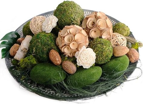 Amazon.com: CIR OASES Decorative Balls for Bowls Assorted Spherical Natural Woven Twig Rattan Orbs Grapevine Ball for Vase Fillers Table Decor : Home & Kitchen White Pine Cone, Decorative Bowl Filler, Lemon Set, Blue Donuts, Decorative Balls, Dried Oranges, Corn Husk, Natural Branding, Hemp Rope