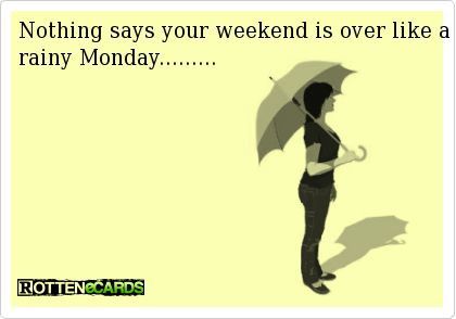 Rainy Mondays... But let it rain let it rain--- happy Monday !! Rainy Day Humor, Rainy Morning Quotes, Good Morning Rainy Day, Rainy Day Quotes, Rainy Monday, Funny Images With Quotes, Better Days Are Coming, Rainy Morning, Going To Rain