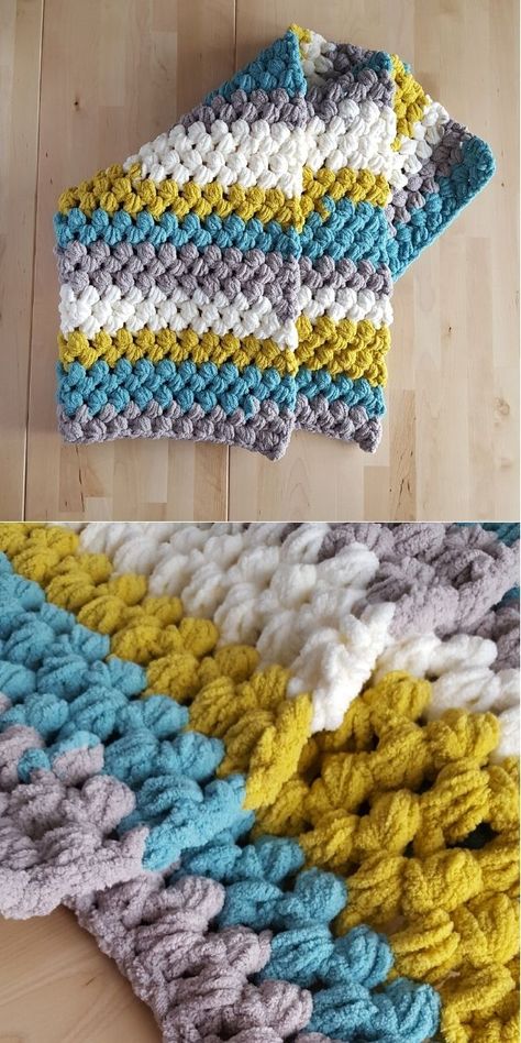 Bernat Baby Blanket Stripes Yarn Patterns Crochet, Crochet Blanket With Bulky Yarn, Bernat Blanket Yarn Patterns Crochet Sweater, Bernat Blanket Scarf Crochet, Bernat Scarf Patterns Crochet, Blanket Yarn Scarf Patterns, Bulky Yarn Crochet Stitches, Crochet Stitches For Bernat Blanket Yarn, Crochet Jumbo Yarn Patterns