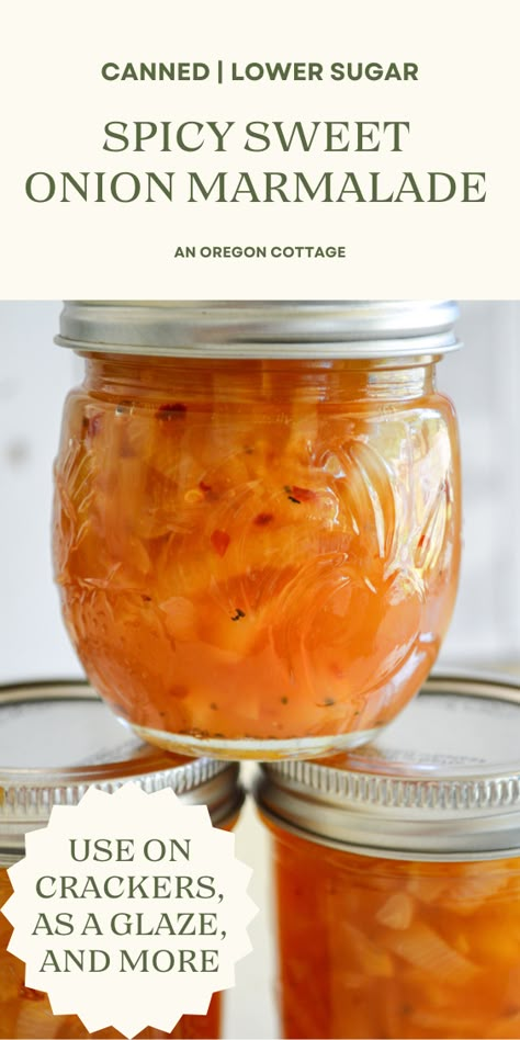 Sweet Onion Jam Recipe, Pickled Sweet Onions Recipe, Spiced Apple Jam, Canning Pickled Red Onions, Canning Sweet Onions, Pickled Sweet Onions, Sweet Pickled Onions, Recipes Using Jelly Or Jam, Summer Jam Recipes