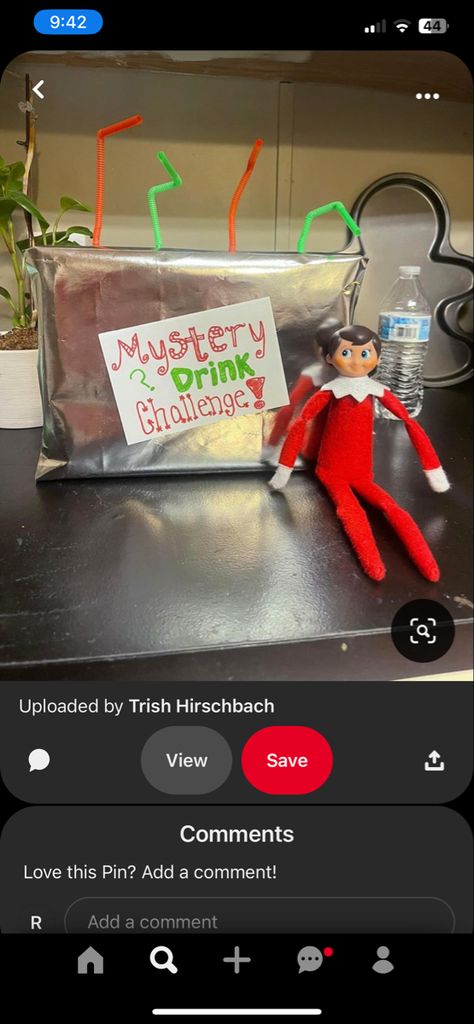 Elf On The Shelf Drink Challenge, Elf On The Shelf Mystery Drink Challenge, Elf Mystery Drink Challenge, Mystery Drink Challenge, Elf Names, Shelf Ideas, On The Shelf, The Elf, Tis The Season