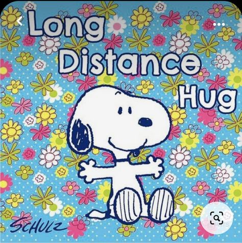 Just Checking In On You Images, Snoopy Sayings, Long Distance Hug, Snoopy Hug, Charlie Brown Quotes, Hugs And Kisses Quotes, Woodstock Snoopy, Snoopy Dog, Hug Quotes