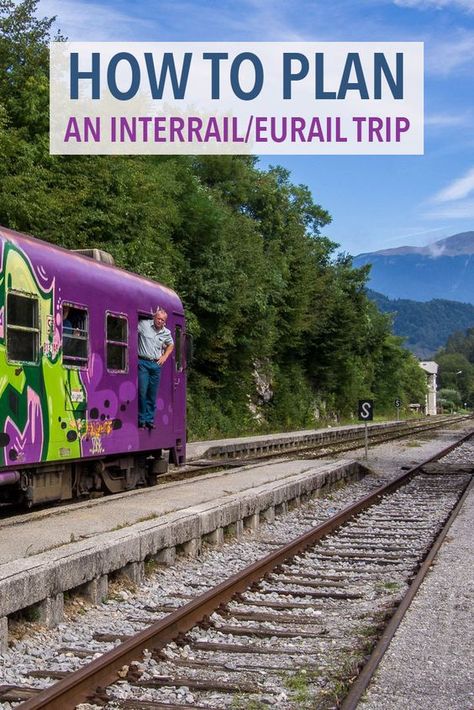 Train is the best way to travel Europe. These tips will help you plan the perfect Interrail or Eurail trip including the different train passes available, how to plan your route, book seat reservations and more. Interrail Europe, Europe Train Travel, Europe Train, Train Trip, Travel Around Europe, Backpacking Europe, Voyage Europe, Europe Vacation, Ways To Travel